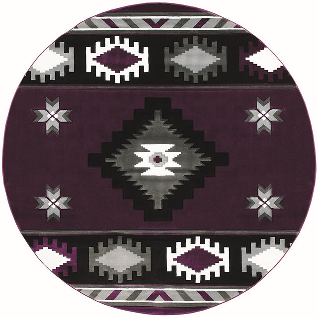 United Weavers Bristol Caliente Plum (2050-10482) Rugs.