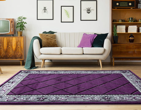 United Weavers Bristol Altamont Plum (2050-10982) Rugs.