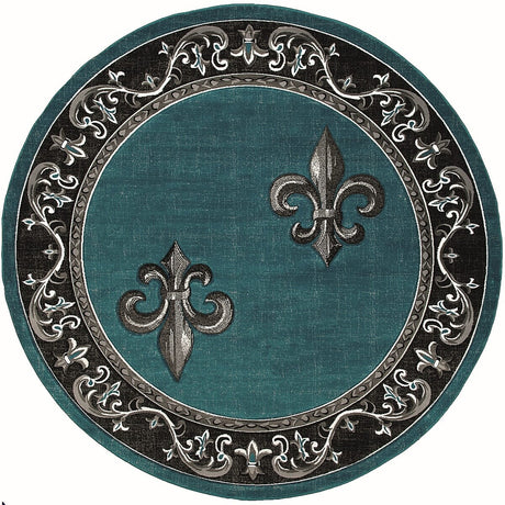 United Weavers Bristol Lilium Turquoise (2050-11269) Rugs.