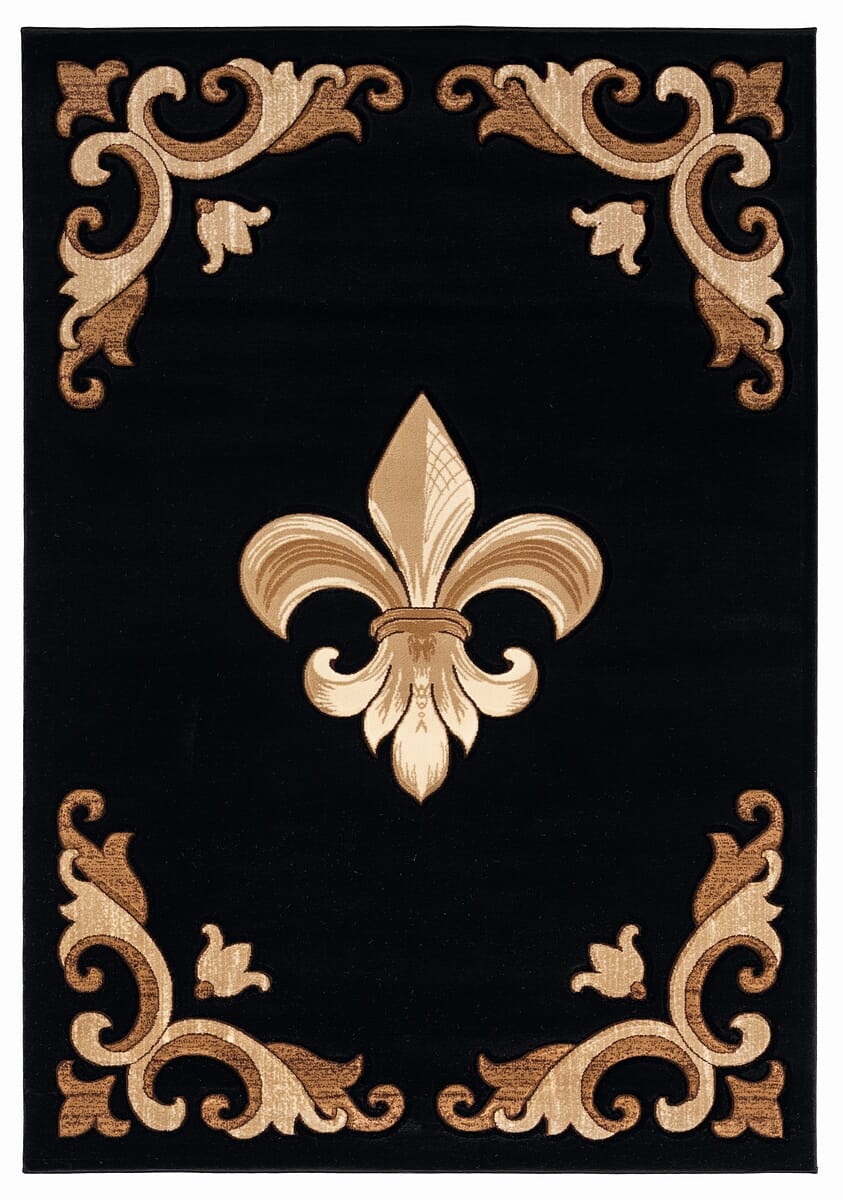 United Weavers Bristol Barnsley Black (2050-11770) Rugs.