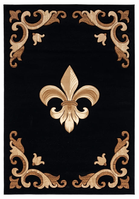 United Weavers Bristol Barnsley Black (2050-11770) Rugs.
