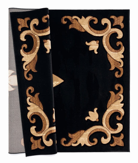 United Weavers Bristol Barnsley Black (2050-11770) Rugs.