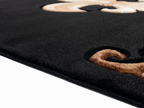 United Weavers Bristol Barnsley Black (2050-11770) Rugs.