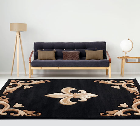 United Weavers Bristol Barnsley Black (2050-11770) Rugs.