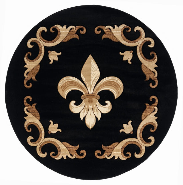 United Weavers Bristol Barnsley Black (2050-11770) Rugs.