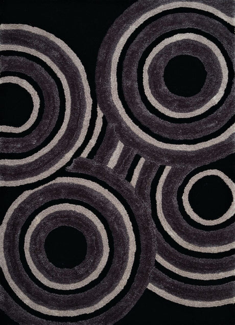 United Weavers Finesse Records Black (2100-20570) Rugs.