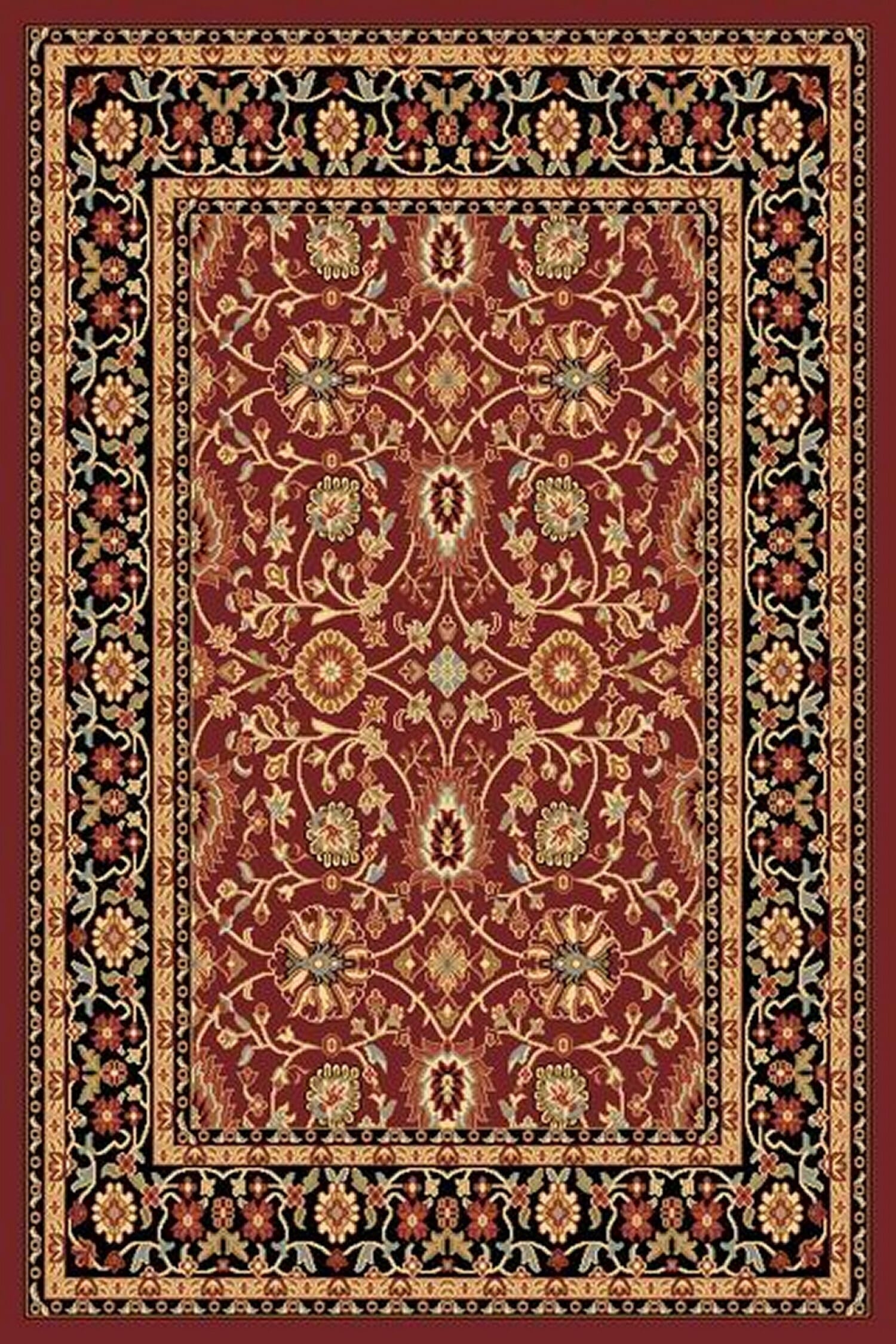 Dynamic Yazd 2803 Red  /  Red Area Rug