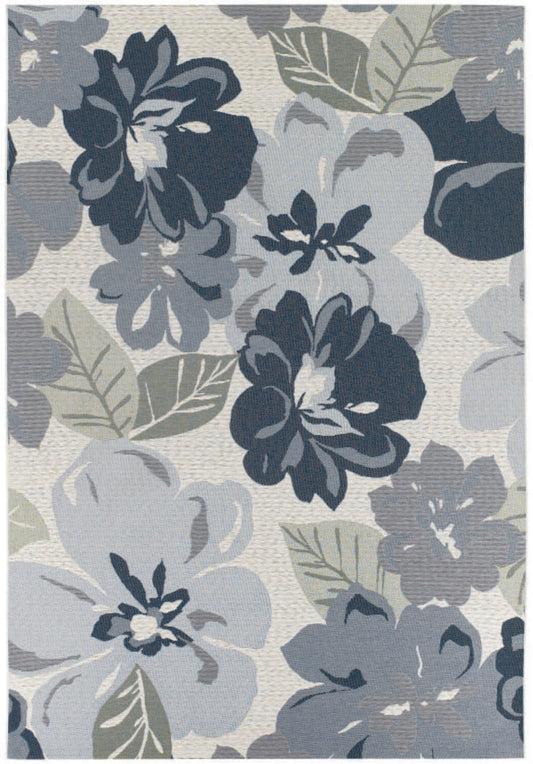 Couristan Dolce Novella 4055/0234 Grey Floral / Country Area Rug