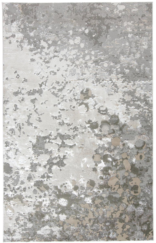 Feizy Micah 3336F Silver/Ivory Area Rug