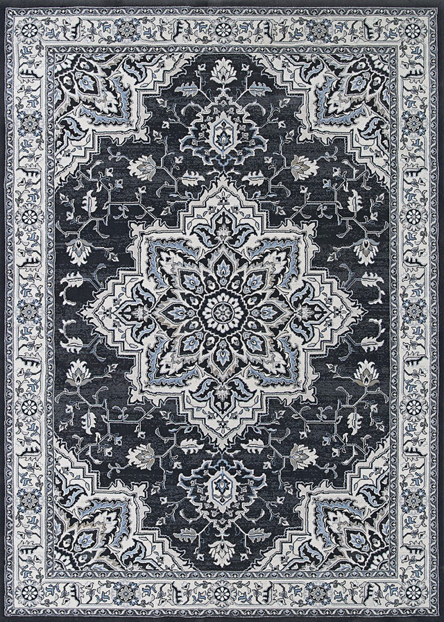 Couristan Sultan Treasures Harish 7185/5789 Charcoal Rugs.