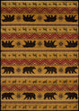 United Weavers Affinity Nordic Bear Spice Multi (750-03353) Rugs.