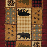 United Weavers Affinity Lodge Mosaic Multi (750-05775) Lodge Area Rug