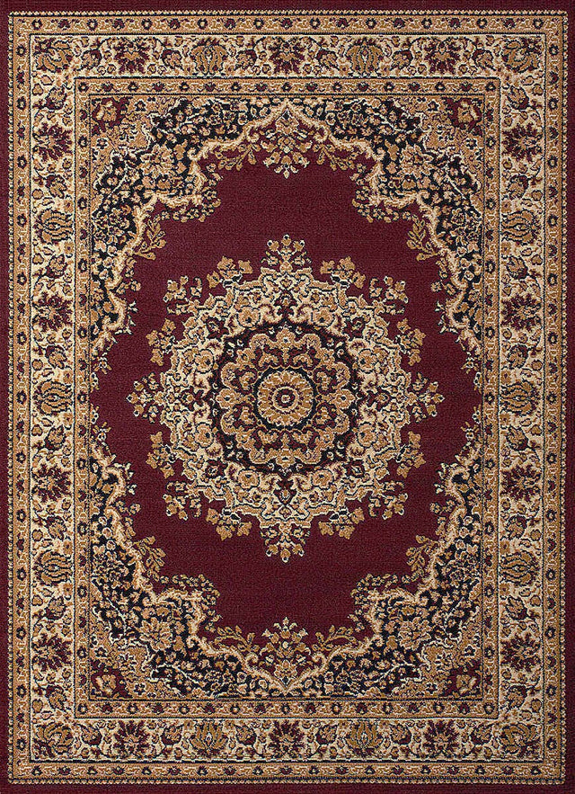 United Weavers Dallas Floral Kirman Burgundy (851-10134) Rugs.