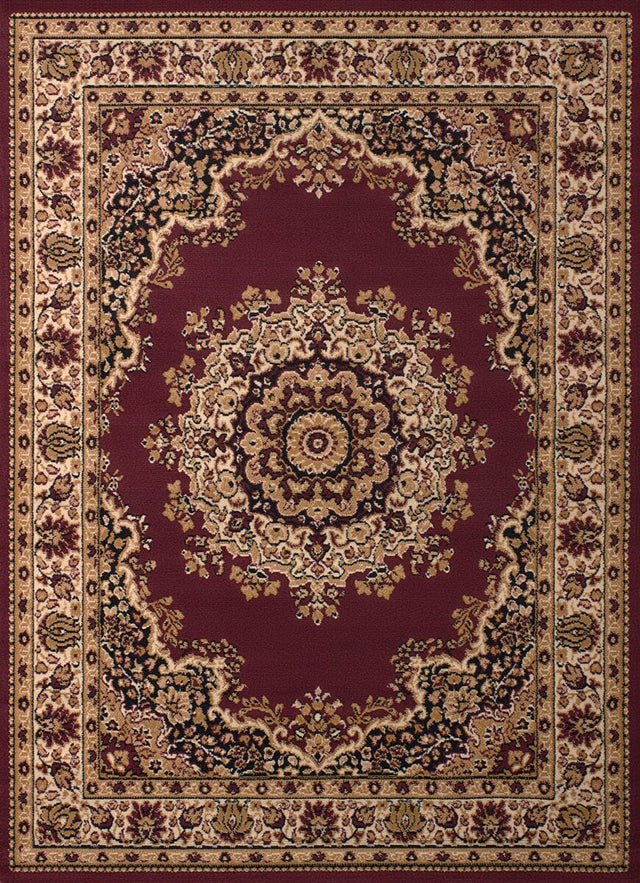 United Weavers Dallas Floral Kirman Burgundy (851-10134) Rugs.