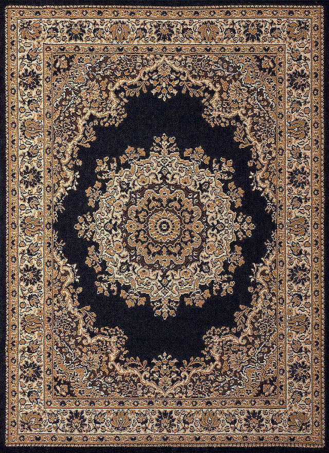 United Weavers Dallas Floral Kirman Black (851-10170) Rugs.