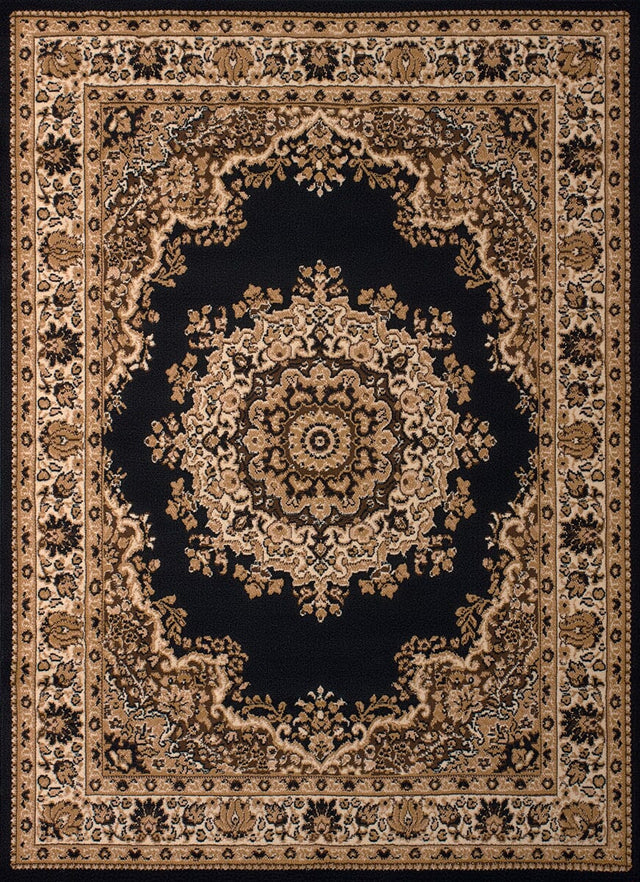 United Weavers Dallas Floral Kirman Black (851-10170) Rugs.