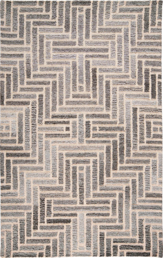 Feizy Asher 8768F Gray/Ivory Area Rug