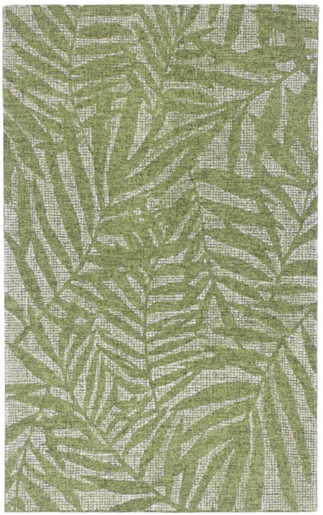 Liora Manne Savannah Olive Branches 9500/06 Green, Off-White Rugs
