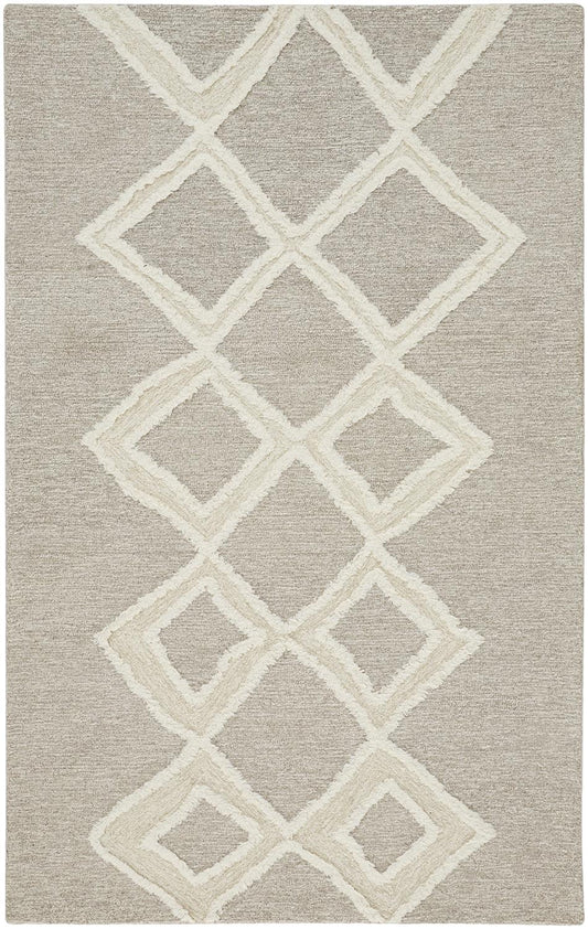 Feizy Anica 8009F Taupe/Ivory Area Rug