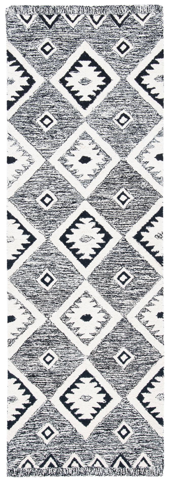 Safavieh Aspen Apn814Z Black/Ivory Rug.