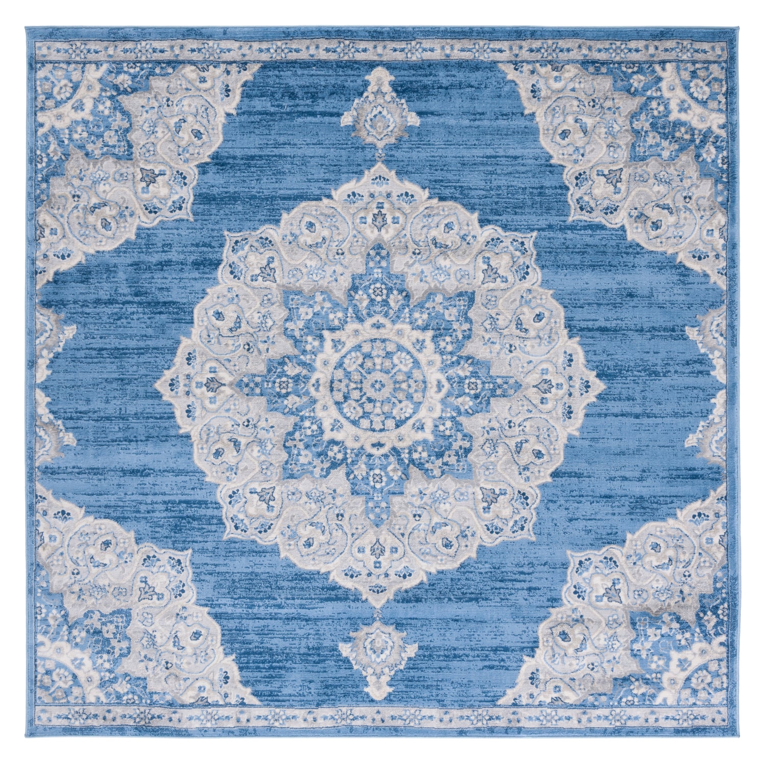 Safavieh Brentwood Bnt802M Blue/Grey Rug.