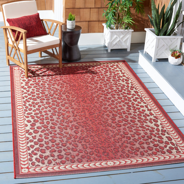 Safavieh Courtyard Cy6100-23812 Red/Beige Rugs.