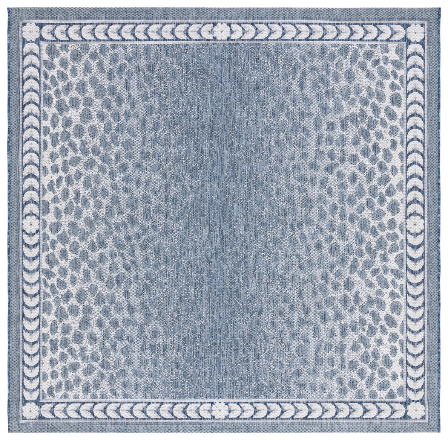 Safavieh Courtyard Cy8100 Blue/Ivory Rug.