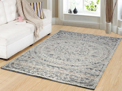 Dynamic Rugs Darcy 1126 Ivory/Blue/Gold Area Rug