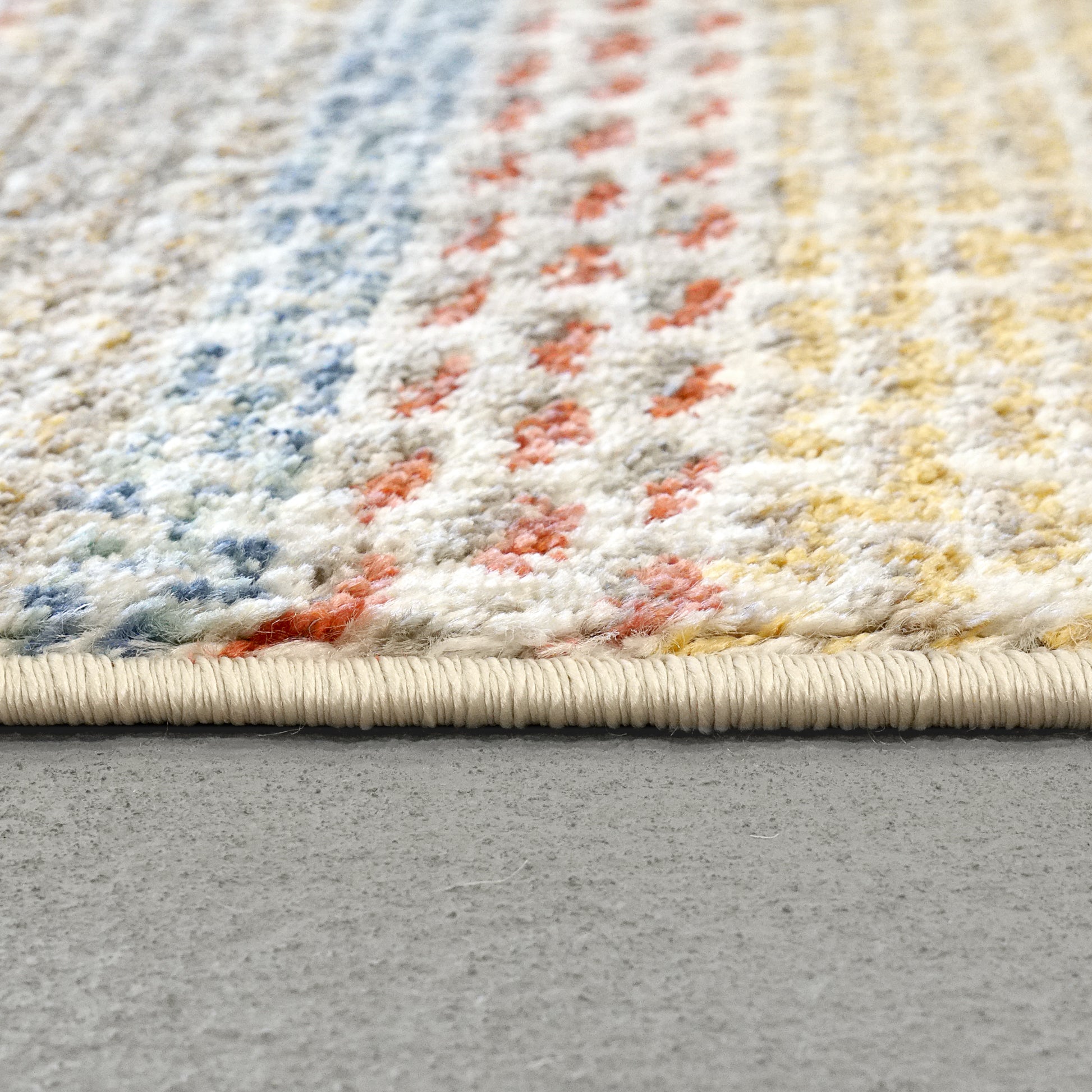 Dynamic Rugs Falcon 6803 Ivory/Grey/Blue/Red/Gold Area Rug