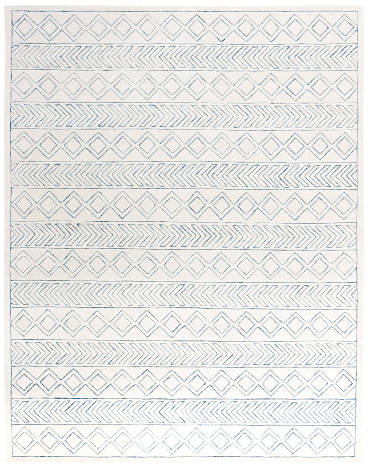 Safavieh Glamour Glm633A Ivory/Blue Rugs.