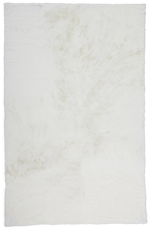 Feizy Luxe Velour 4506F White Area Rug