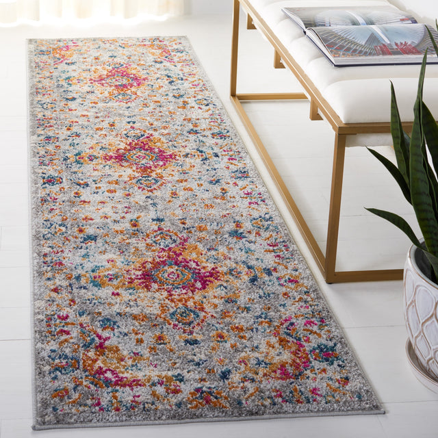 Safavieh Madison Mad154F Grey/Fuchsia Rug.