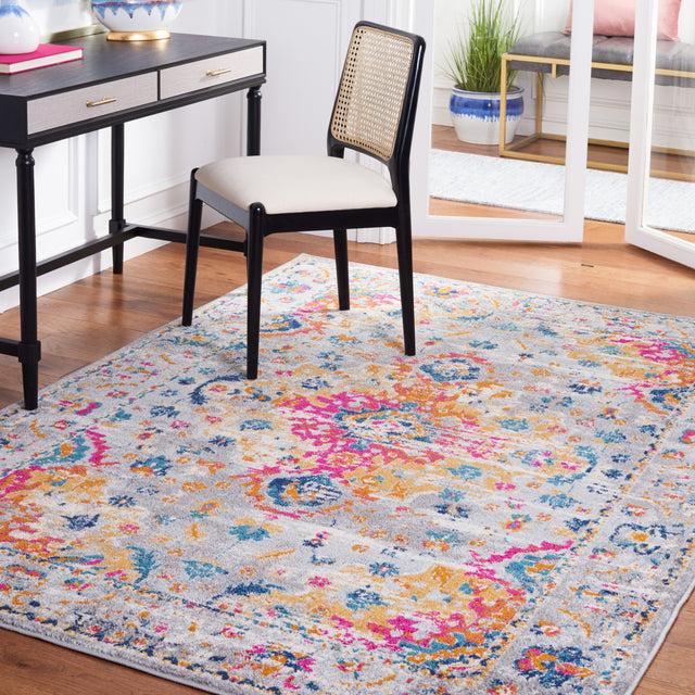 Safavieh Madison Mad154F Grey/Fuchsia Rug.