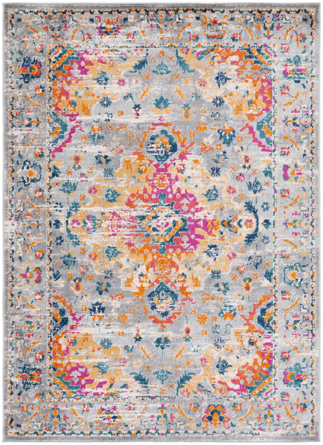 Safavieh Madison Mad154F Grey/Fuchsia Rug.