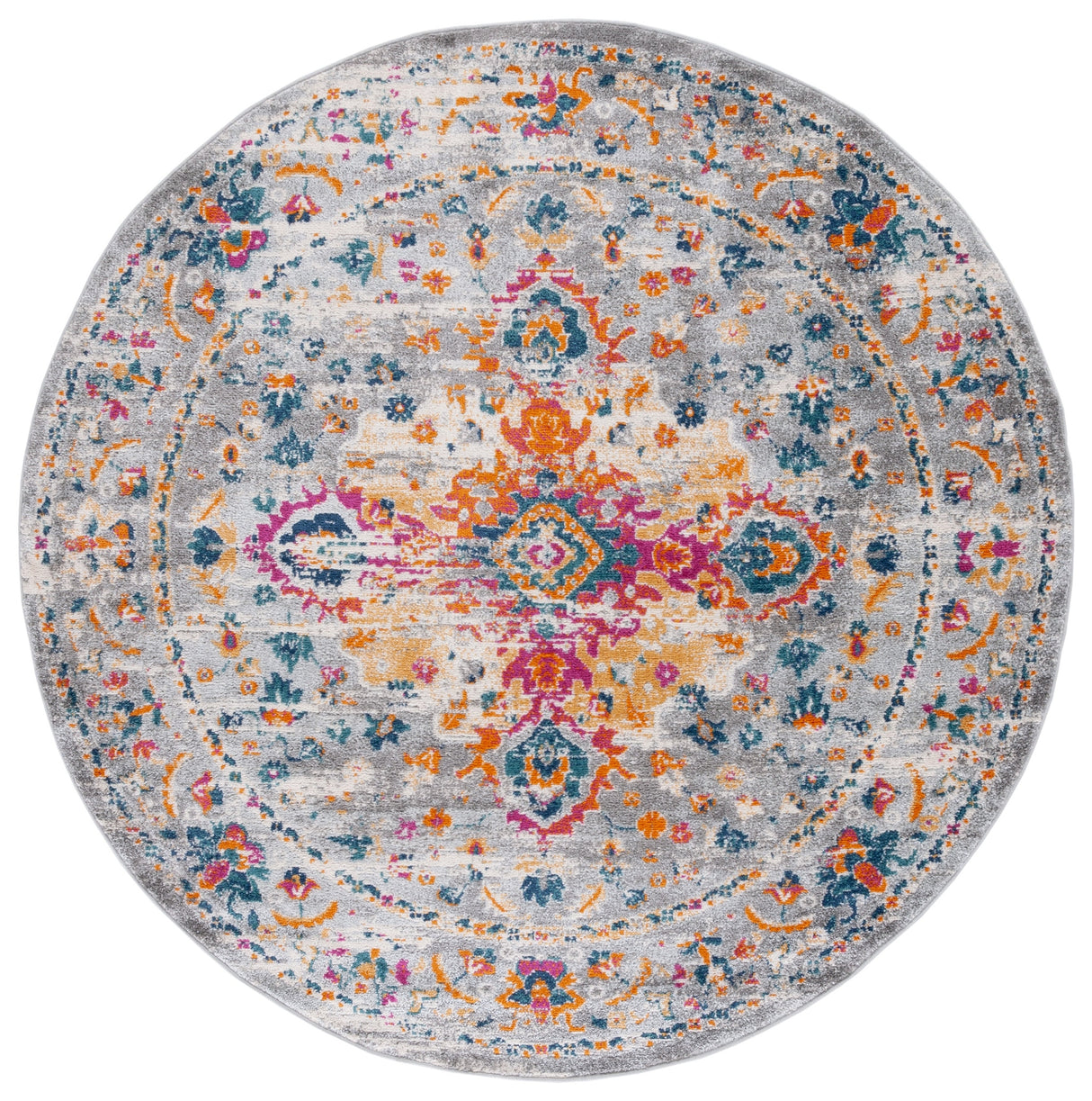 Safavieh Madison Mad154F Grey/Fuchsia Rug.