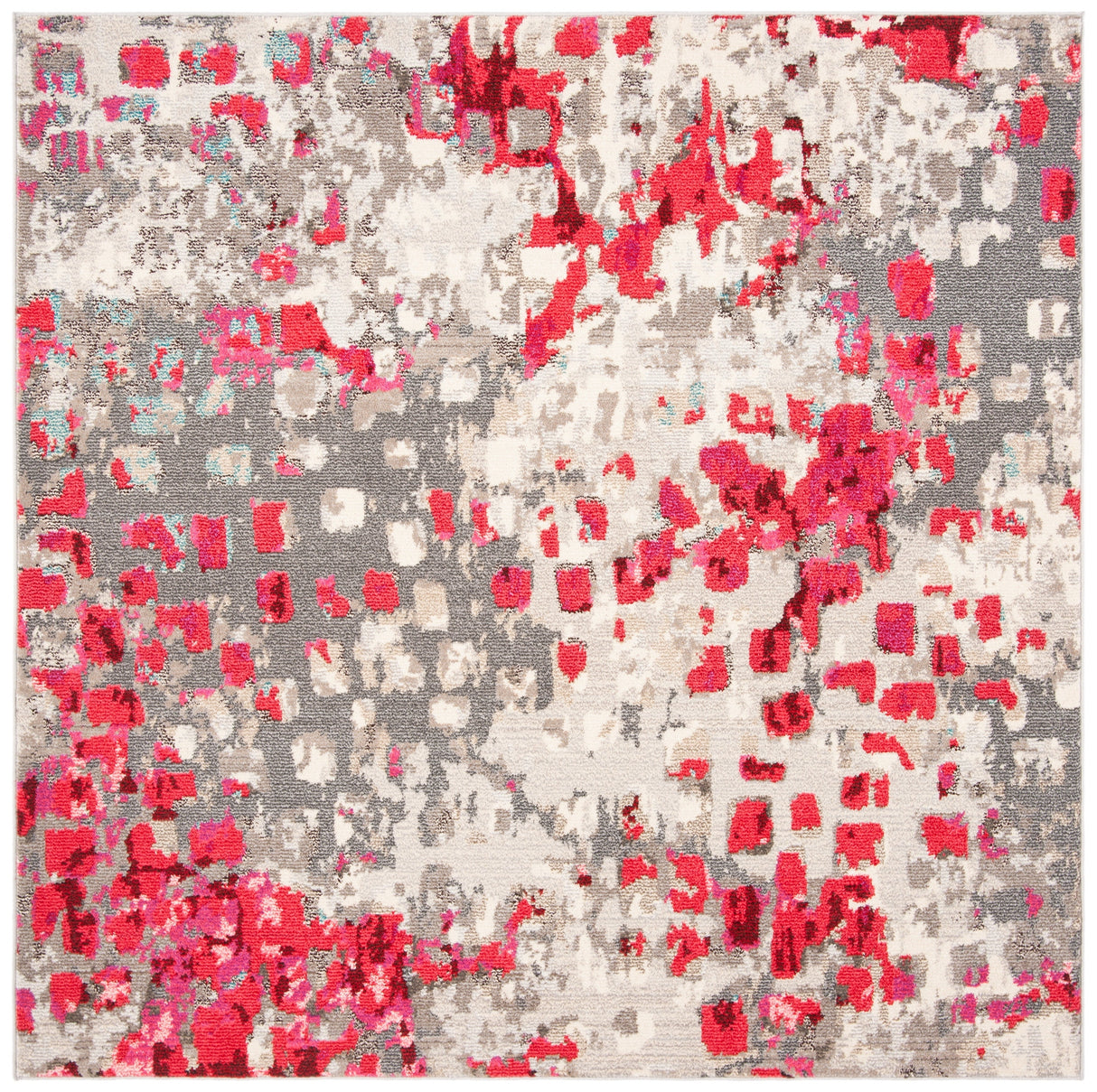 Safavieh Madison Mad425R Grey/Red Rug.