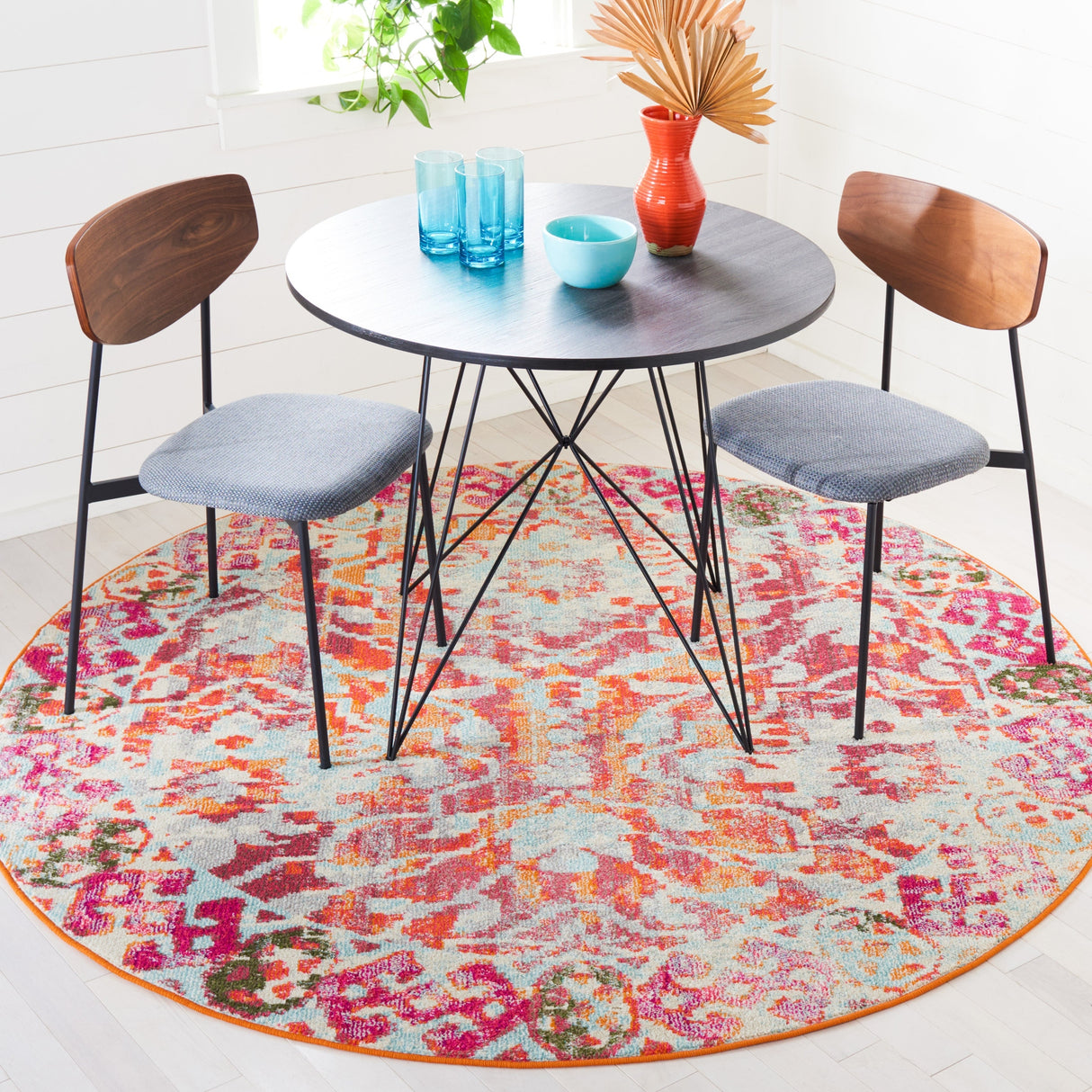 Safavieh Madison Mad444P Orange/Ivory Rugs.