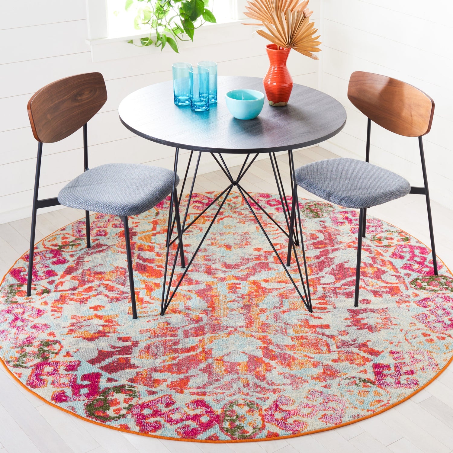 Safavieh Madison Mad444P Orange/Ivory Rugs.