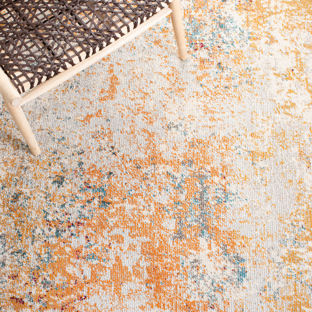 Safavieh Madison Mad453B Ivory/Orange Rug.