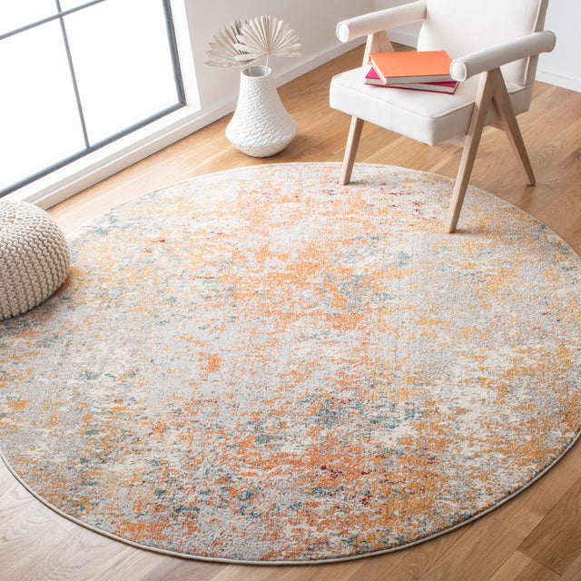 Safavieh Madison Mad453B Ivory/Orange Rug.