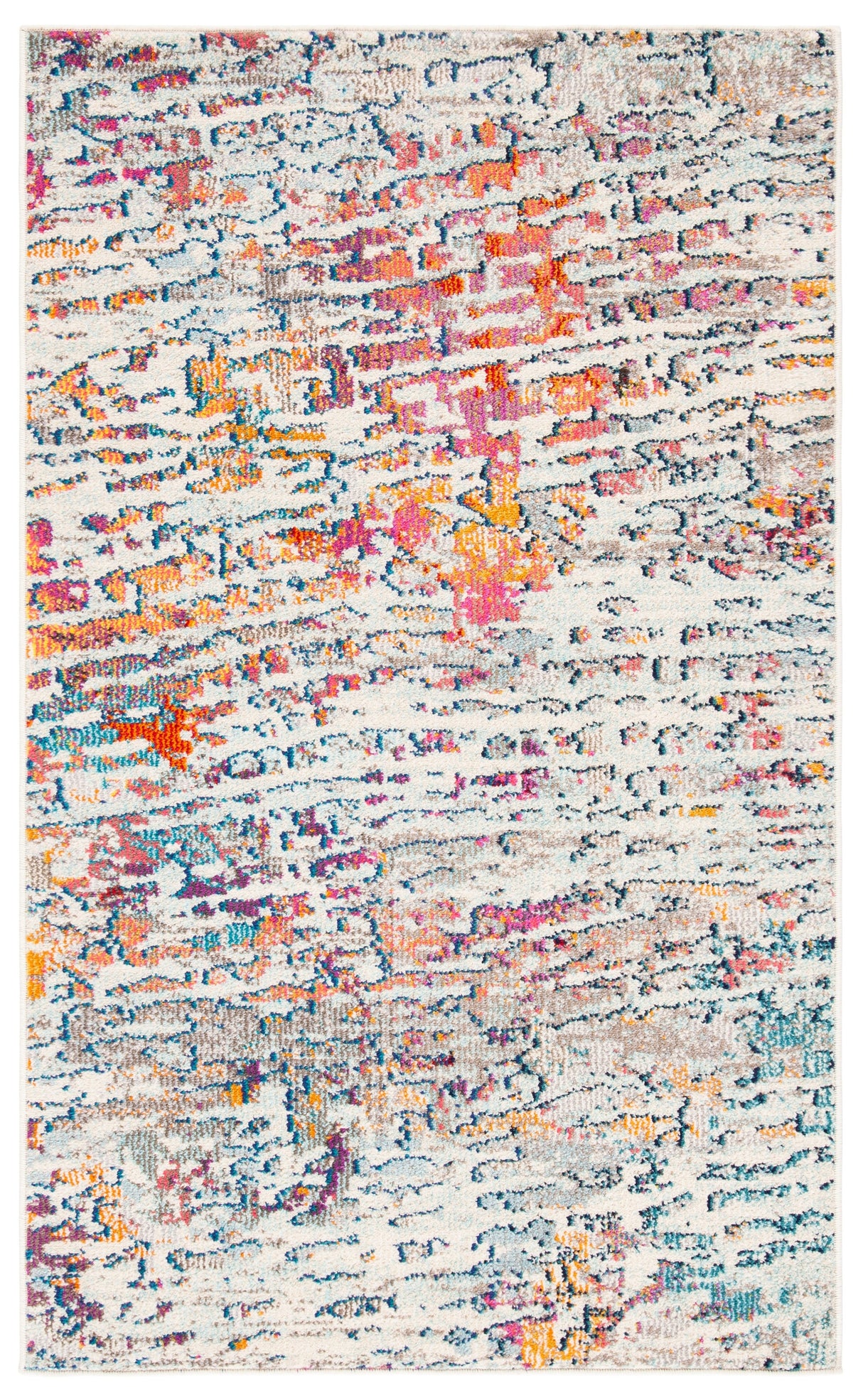Safavieh Madison Mad454B Light Blue/Orange Rug.