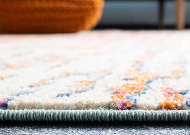 Safavieh Madison Mad454B Light Blue/Orange Rug.