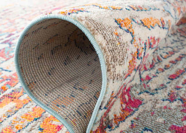 Safavieh Madison Mad454B Light Blue/Orange Rug.