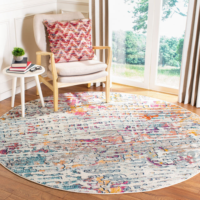 Safavieh Madison Mad454B Light Blue/Orange Rug.