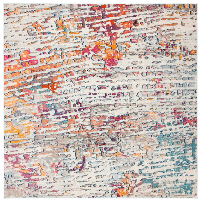 Safavieh Madison Mad454B Light Blue/Orange Rug.