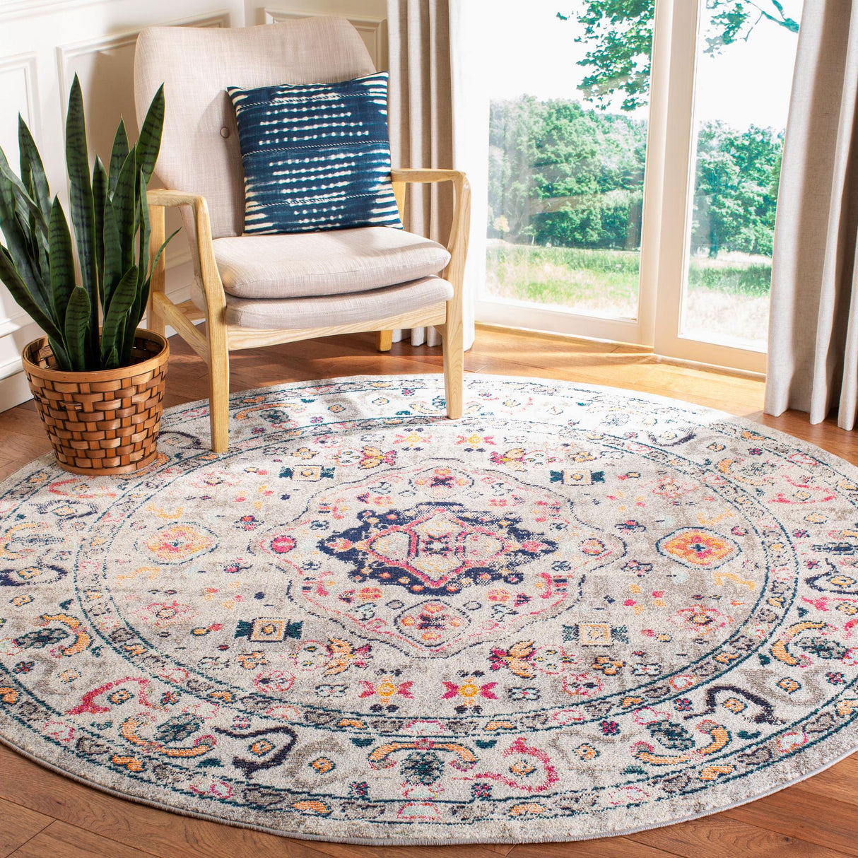 Safavieh Madison Mad468F Grey/Blue Rug.