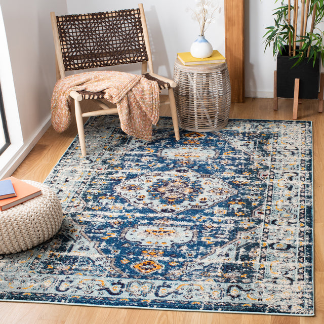 Safavieh Madison Mad468M Dark Blue/Light Blue Rug.