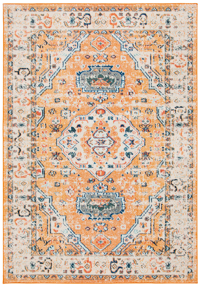 Safavieh Madison Mad468P Orange/Ivory Rug.