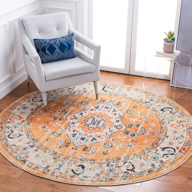Safavieh Madison Mad468P Orange/Ivory Rug.