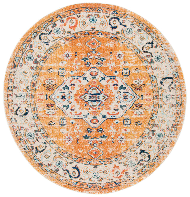 Safavieh Madison Mad468P Orange/Ivory Rug.